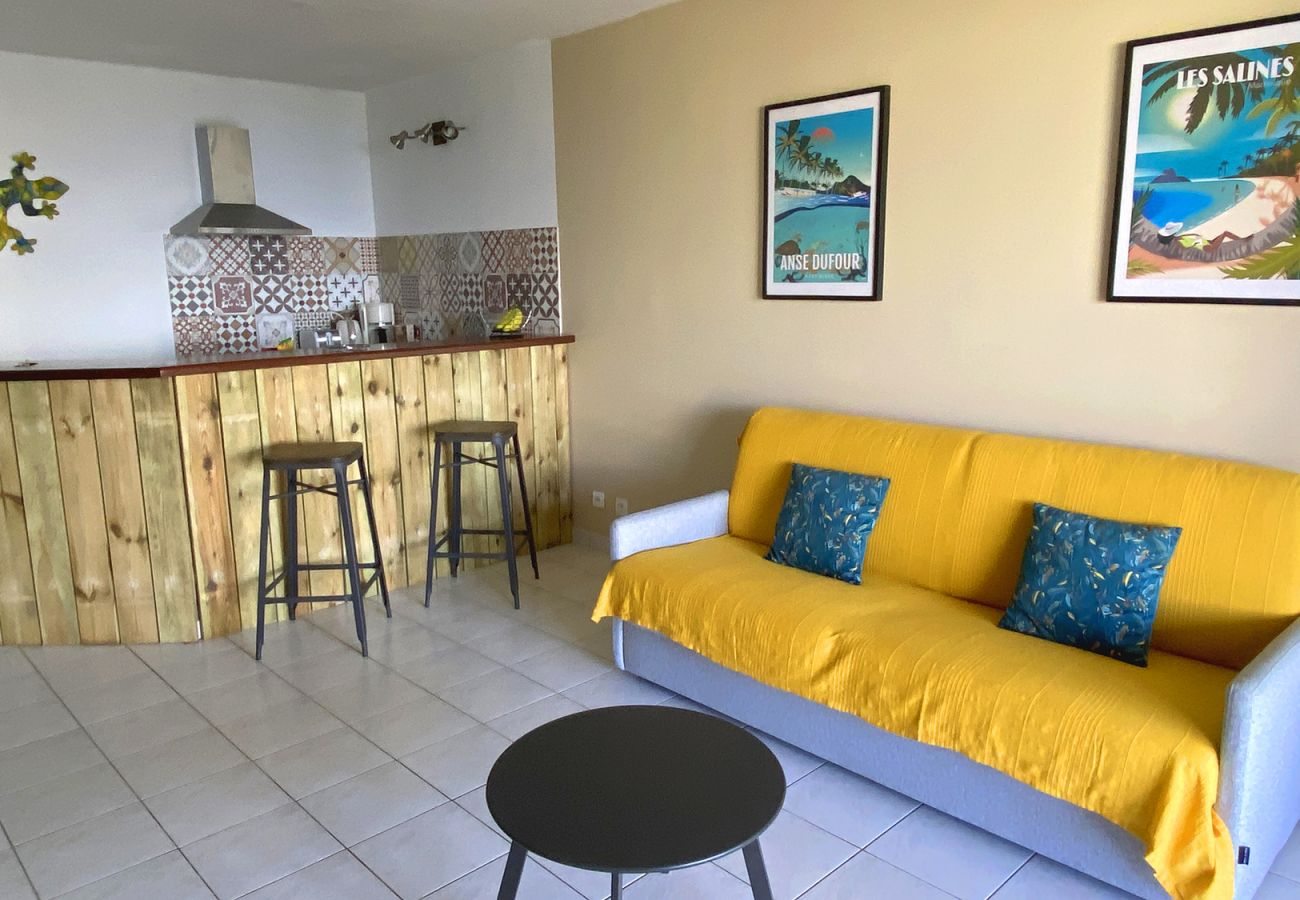 Appartement à Les Trois-Ilets - Indigo, 4 pers, superbe vue mer, plage