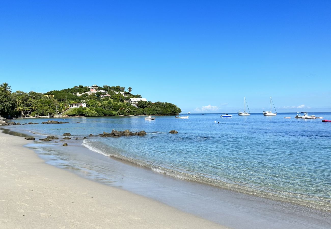 Appartement à Les Trois-Ilets - Indigo, 4 pers, superbe vue mer, plage