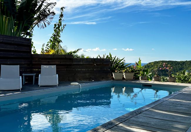 villa à Les Anses-d´Arlet - Villa Corossol, 6 pers, piscine, vue mer